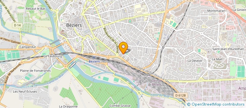 localisation de l'entreprise MONSIEUR SABOUCO GIMENEZ à BEZIERS