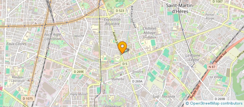 localisation de l'entreprise MONSIEUR SABRI BAKOUR à GRENOBLE