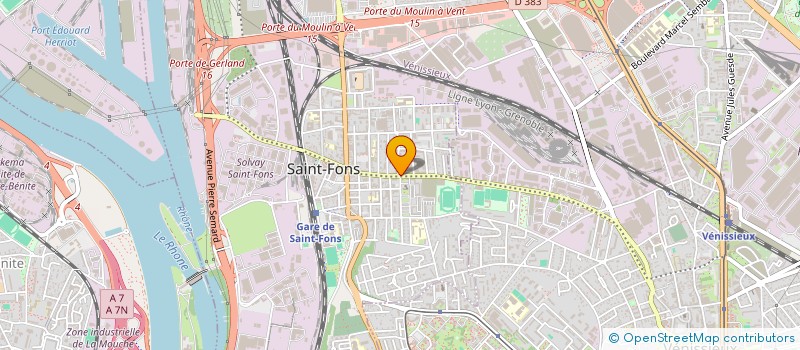 localisation de l'entreprise MONSIEUR SABRI BENASR à SAINT-FONS