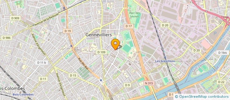 localisation de l'entreprise MONSIEUR SABRI BERKAOUI à GENNEVILLIERS