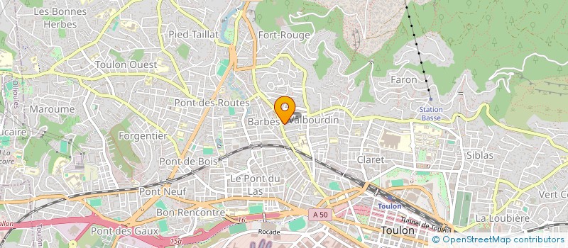 localisation de l'entreprise MONSIEUR SABRI BOUSBOO  TOULON