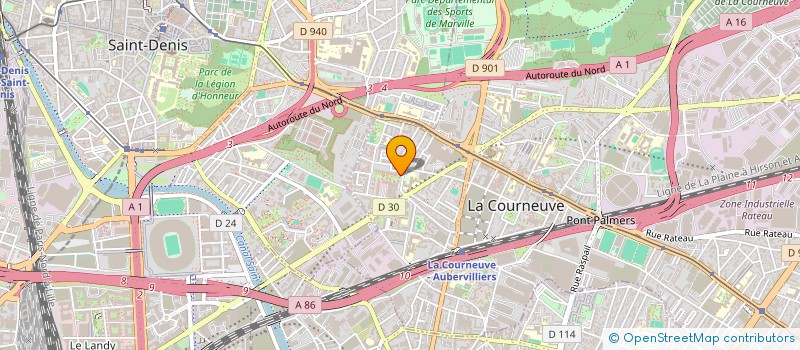localisation de l'entreprise MONSIEUR SABRI CHERRABEN à LA COURNEUVE