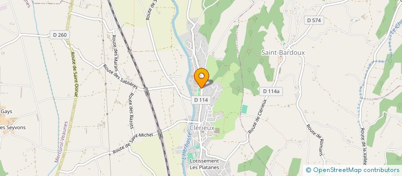 localisation de l'entreprise MONSIEUR SABRI CHORFIA  CLERIEUX