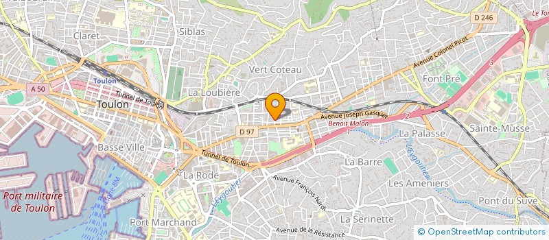 localisation de l'entreprise MONSIEUR SABRI HAID  TOULON