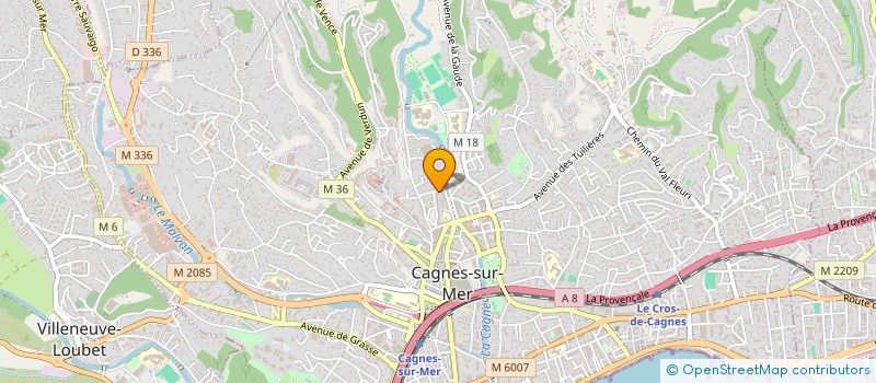 localisation de l'entreprise MONSIEUR SABRI HELLAL  CAGNES-SUR-MER