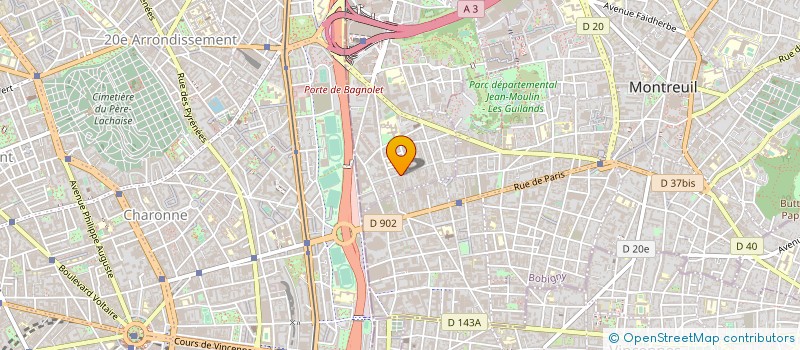 localisation de l'entreprise MONSIEUR SABRI LOUSSAIEF à BAGNOLET