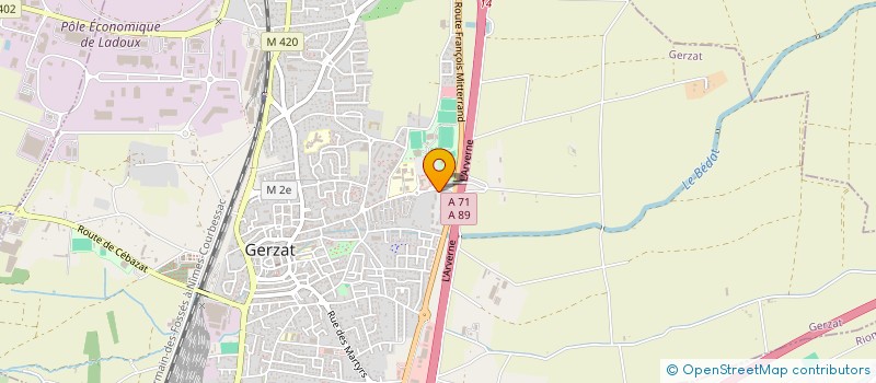 localisation de l'entreprise MONSIEUR SABRI SADA  GERZAT