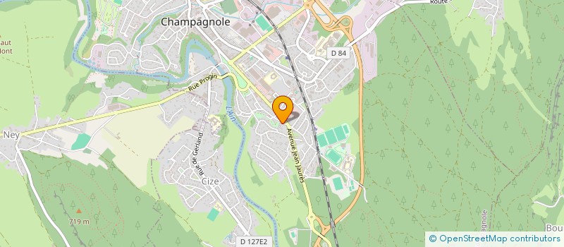 localisation de l'entreprise MONSIEUR SABRI TINMAZ  CHAMPAGNOLE