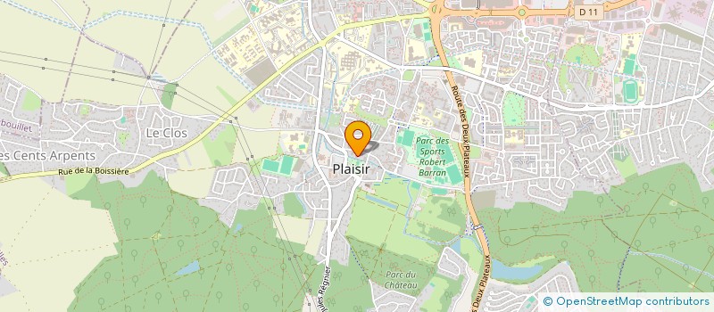 localisation de l'entreprise MONSIEUR SABRINA BAUJANEAU  PLAISIR