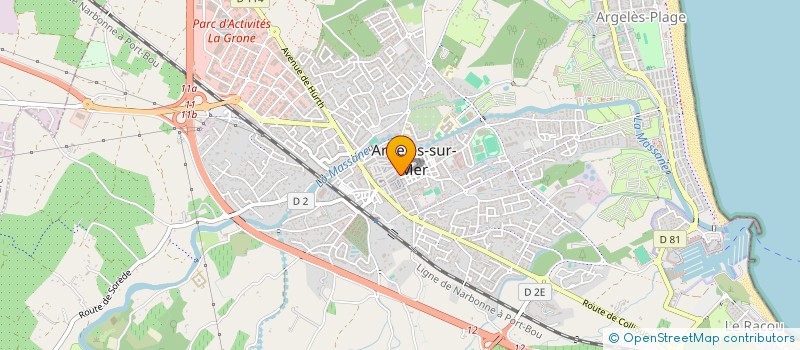 localisation de l'entreprise MONSIEUR SABRINA CARLU  ARGELES-SUR-MER