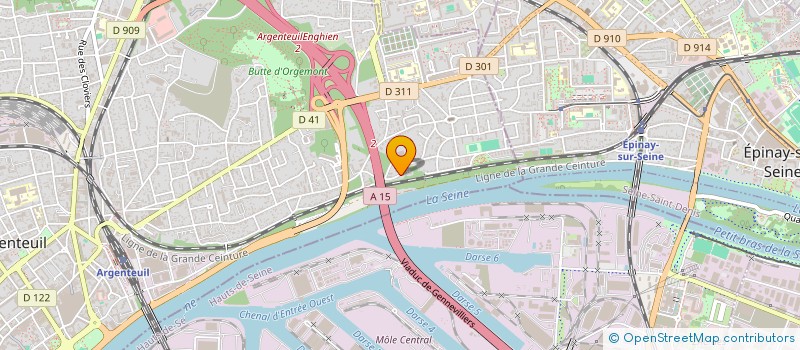 localisation de l'entreprise MONSIEUR SABRINA CHERAFT  ARGENTEUIL