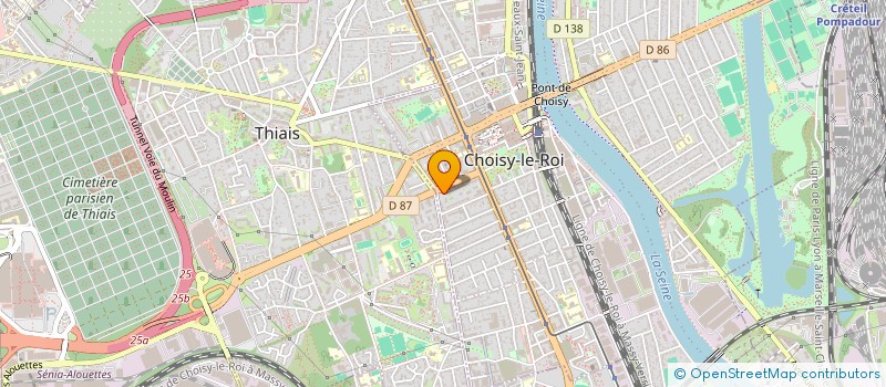 localisation de l'entreprise MONSIEUR SABRY LELOUTRE  CHOISY-LE-ROI