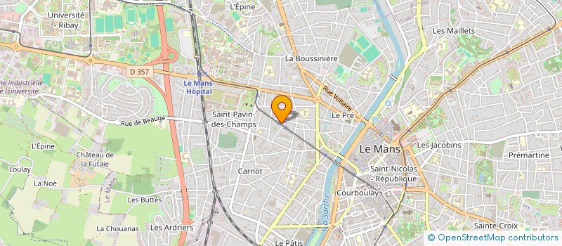 localisation de l'entreprise MONSIEUR SACHA ADIKPETO  LE MANS