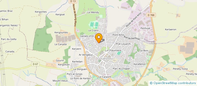 localisation de l'entreprise MONSIEUR SACHA ALEXANDRE  GOUESNOU