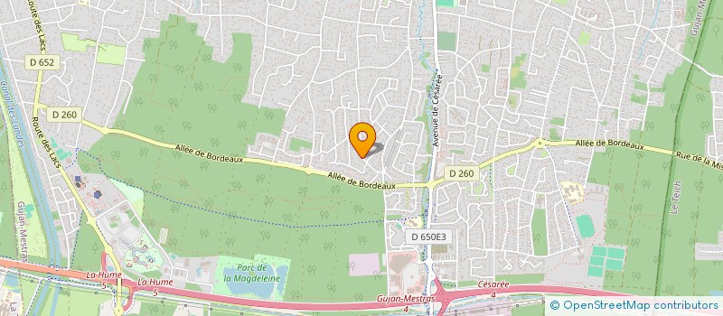 localisation de l'entreprise MONSIEUR SACHA BEGAUD  GUJAN-MESTRAS