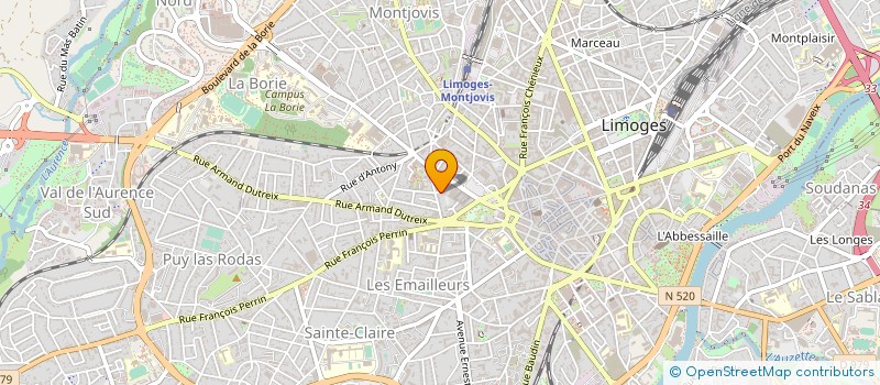 localisation de l'entreprise MONSIEUR SACHA BELAYGUE à LIMOGES