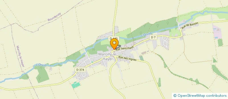 localisation de l'entreprise MONSIEUR SACHA BLEURVACQ  MARCILLY-LE-HAYER