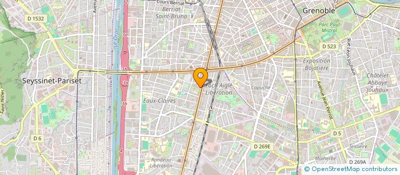 localisation de l'entreprise MONSIEUR SACHA BOSSE-PLATIERE  GRENOBLE