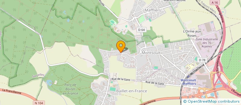 localisation de l'entreprise MONSIEUR SACHA CARON  MONTSOULT