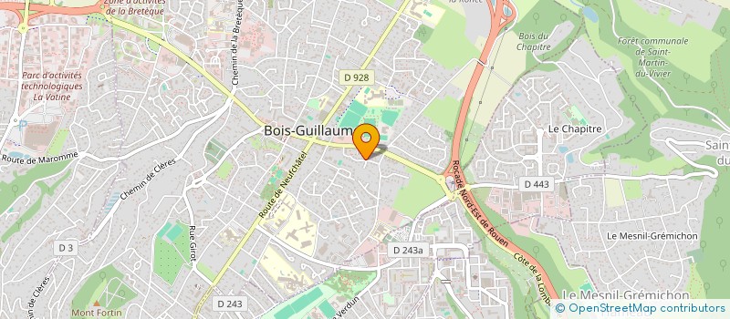 localisation de l'entreprise MONSIEUR SACHA CARPENTIER à BOIS-GUILLAUME