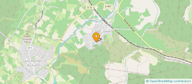 localisation de l'entreprise MONSIEUR SACHA CLAVEL  GAJAN