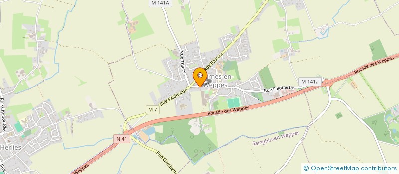 localisation de l'entreprise MONSIEUR SACHA DERYM  FOURNES-EN-WEPPES