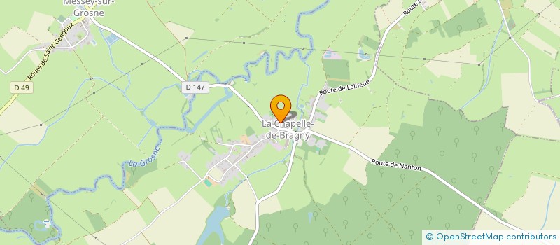 localisation de l'entreprise MONSIEUR SACHA DESBOIS  LA CHAPELLE-DE-BRAGNY