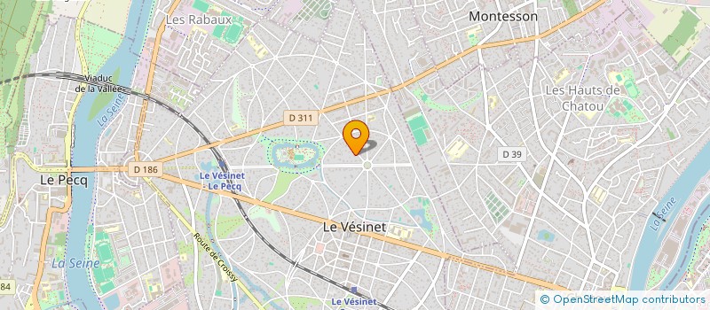 localisation de l'entreprise MONSIEUR SACHA DESPLAS  LE VESINET