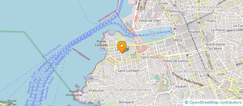 localisation de l'entreprise MONSIEUR SACHA DI MONDO  MARSEILLE