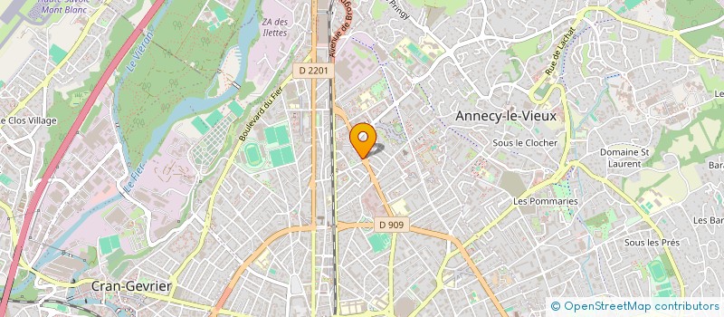 localisation de l'entreprise MONSIEUR SACHA DUINAT à ANNECY