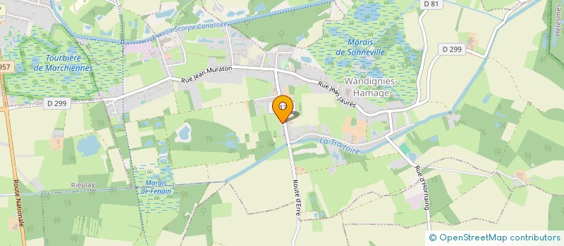 localisation de l'entreprise MONSIEUR SACHA DUPREZ  WANDIGNIES-HAMAGE