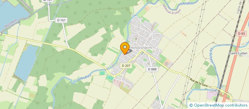 localisation de l'entreprise MONSIEUR SACHA EGO  HINDISHEIM