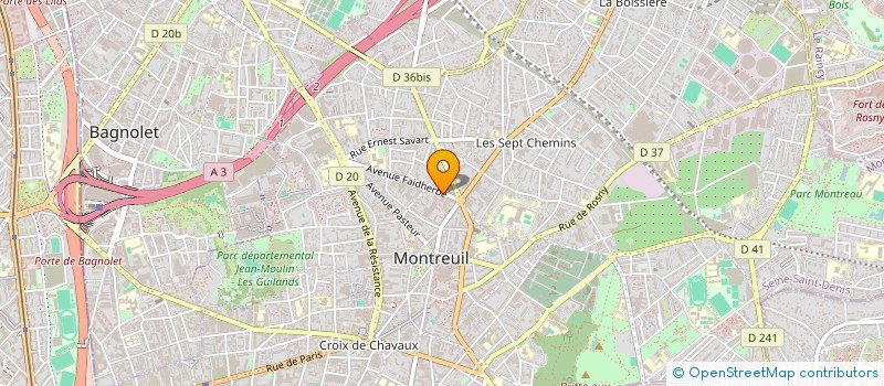 localisation de l'entreprise MONSIEUR SACHA FABRE à MONTREUIL