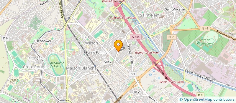 localisation de l'entreprise MONSIEUR SACHA FALANTIN  REIMS