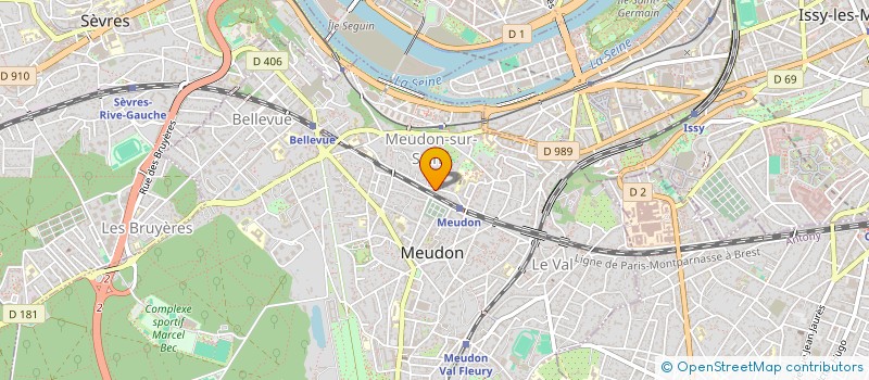 localisation de l'entreprise MONSIEUR SACHA FRANCELLE  MEUDON