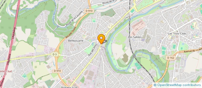 localisation de l'entreprise MONSIEUR SACHA GAHUZES  POITIERS