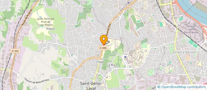 localisation de l'entreprise MONSIEUR SACHA GAILLARD  SAINT-GENIS-LAVAL