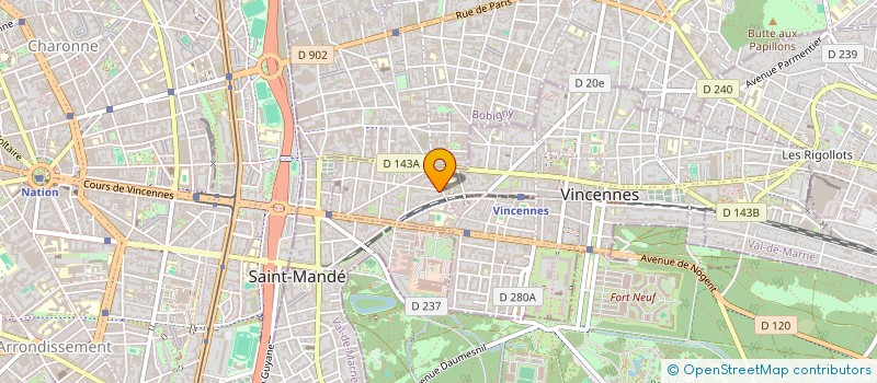 localisation de l'entreprise MONSIEUR SACHA GALULA à VINCENNES