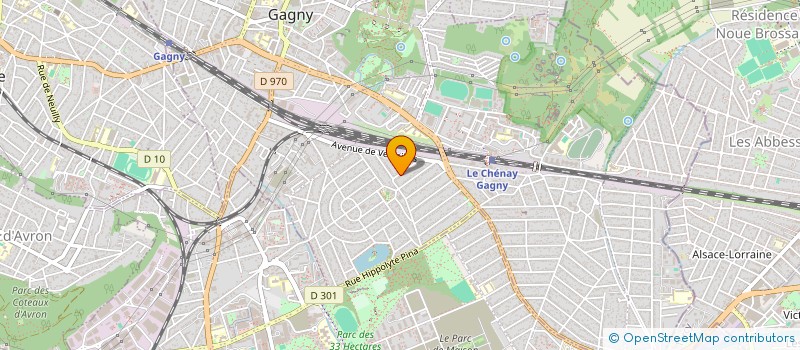 localisation de l'entreprise MONSIEUR SACHA GORAL  GAGNY