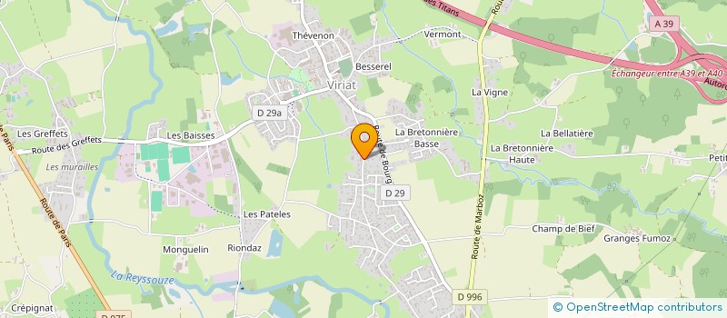 localisation de l'entreprise MONSIEUR SACHA GOUTENOIR à VIRIAT