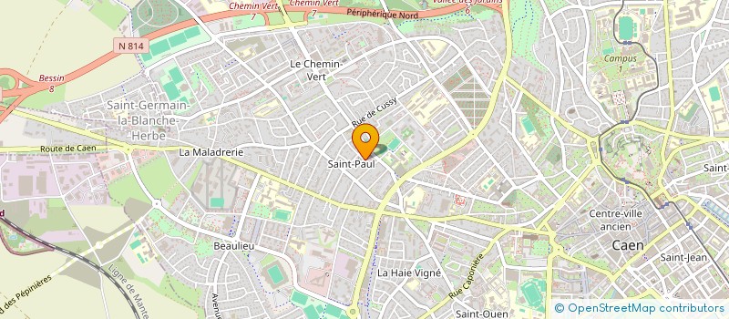localisation de l'entreprise MONSIEUR SACHA GUERIN à CAEN