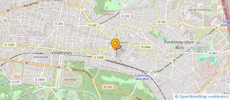 localisation de l'entreprise MONSIEUR SACHA HIRSCHMANN à VINCENNES