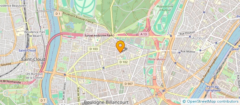 localisation de l'entreprise MONSIEUR SACHA HOFFMANN  BOULOGNE-BILLANCOURT