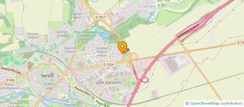 localisation de l'entreprise MONSIEUR SACHA JUAN  SENLIS