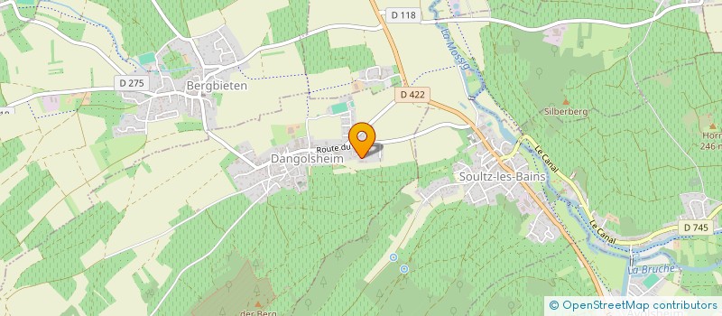 localisation de l'entreprise MONSIEUR SACHA KIRSCHNER  DANGOLSHEIM