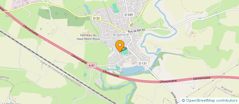 localisation de l'entreprise MONSIEUR SACHA LADET  ARGENTRE