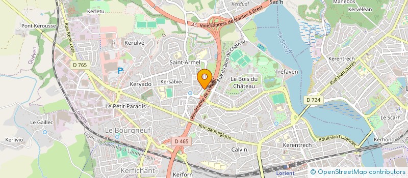 localisation de l'entreprise MONSIEUR SACHA LE DAIN  LORIENT