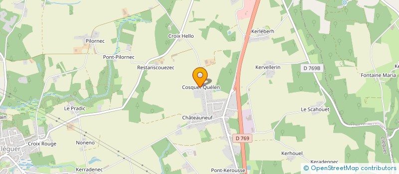 localisation de l'entreprise MONSIEUR SACHA LE ROUX  CLEGUER