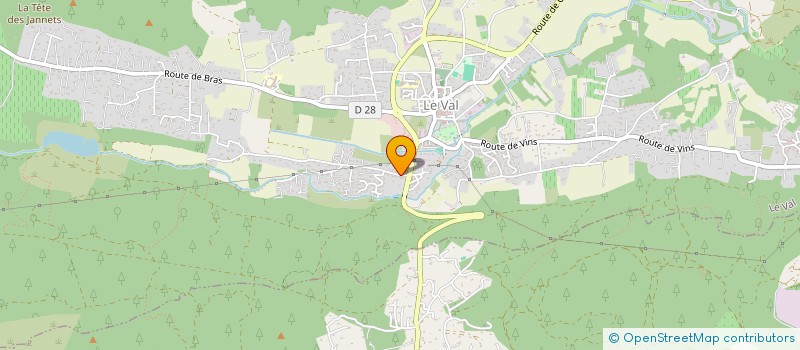 localisation de l'entreprise MONSIEUR SACHA LEJEUNE  LE VAL