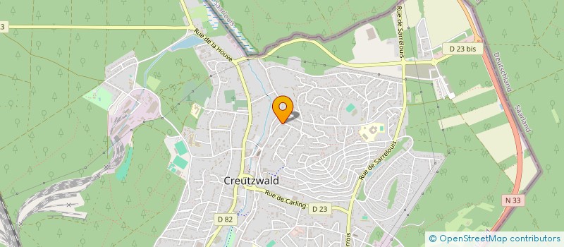 localisation de l'entreprise MONSIEUR SACHA LEONHARDT  CREUTZWALD